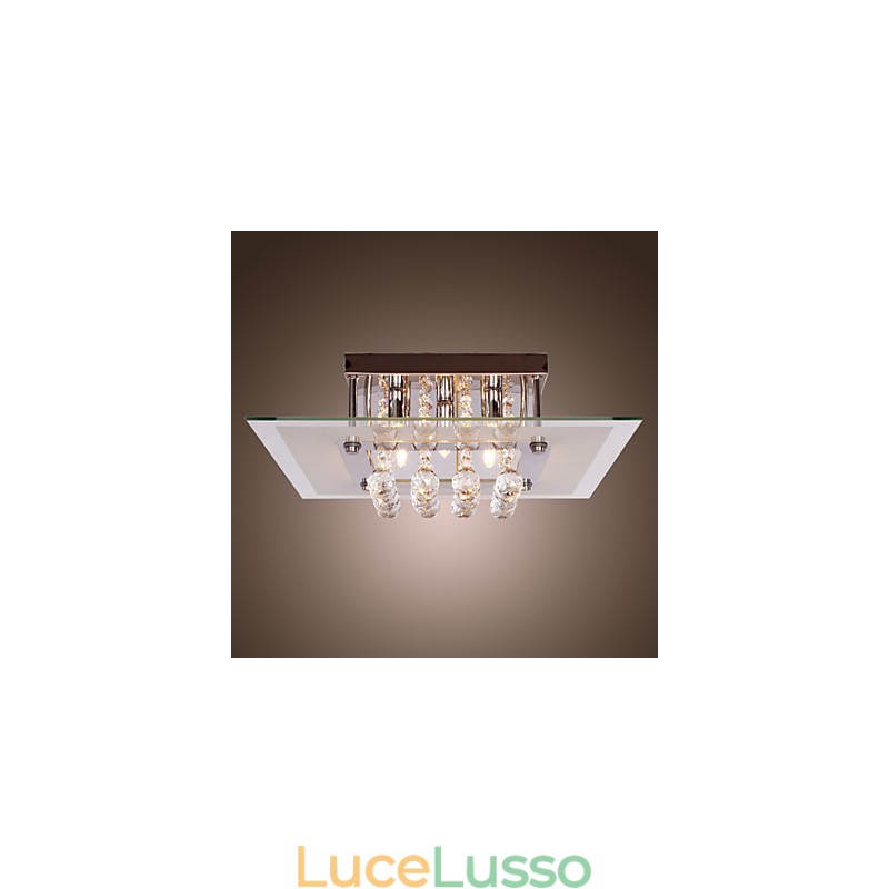 Plafoniera moderna in cristallo Living 5 luci
