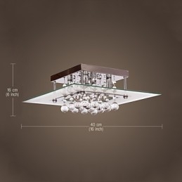 Plafoniera moderna in cristallo Living 5 luci