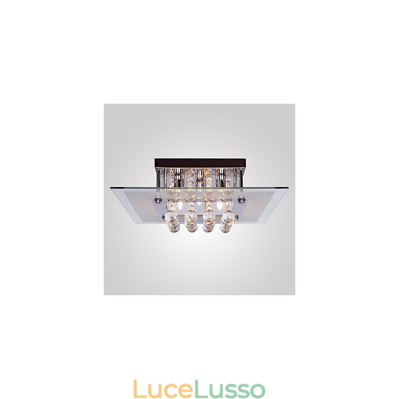 Plafoniera moderna in cristallo Living 5 luci