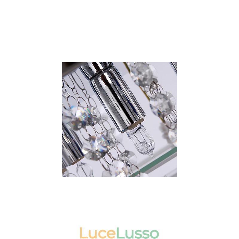 Plafoniera moderna in cristallo Living 5 luci