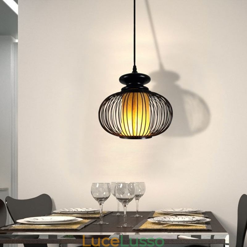 Lampada a sospensione in bambù nordico squisito