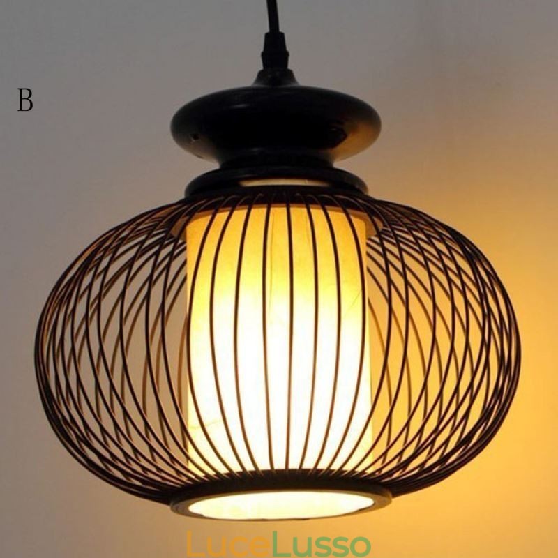Lampada a sospensione in bambù nordico squisito