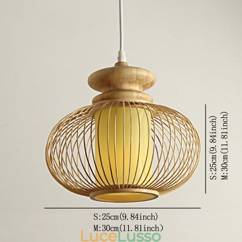 Lampada a sospensione in bambù nordico squisito