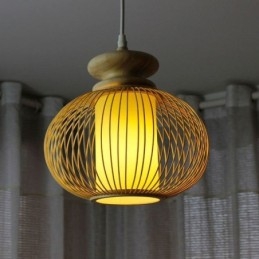 Lampada a sospensione in bambù nordico squisito