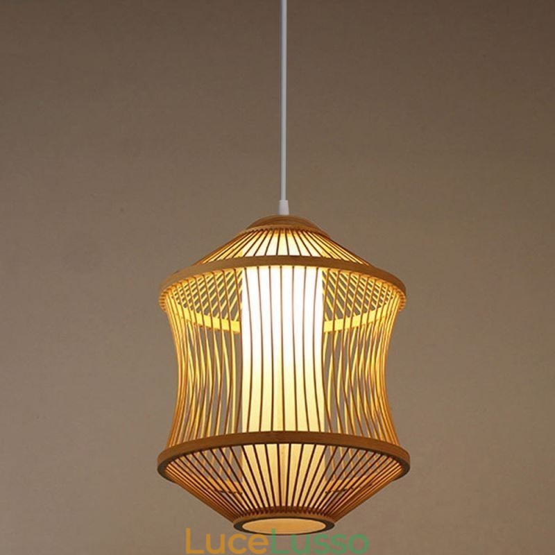 Lampada a sospensione Visual Comfort Bamboo Gabbia