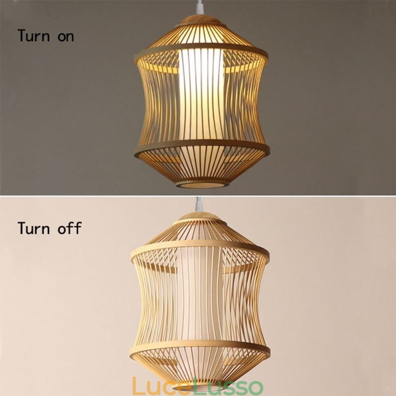 Lampada a sospensione Visual Comfort Bamboo Gabbia
