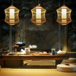 Lampada a sospensione Visual Comfort Bamboo Gabbia