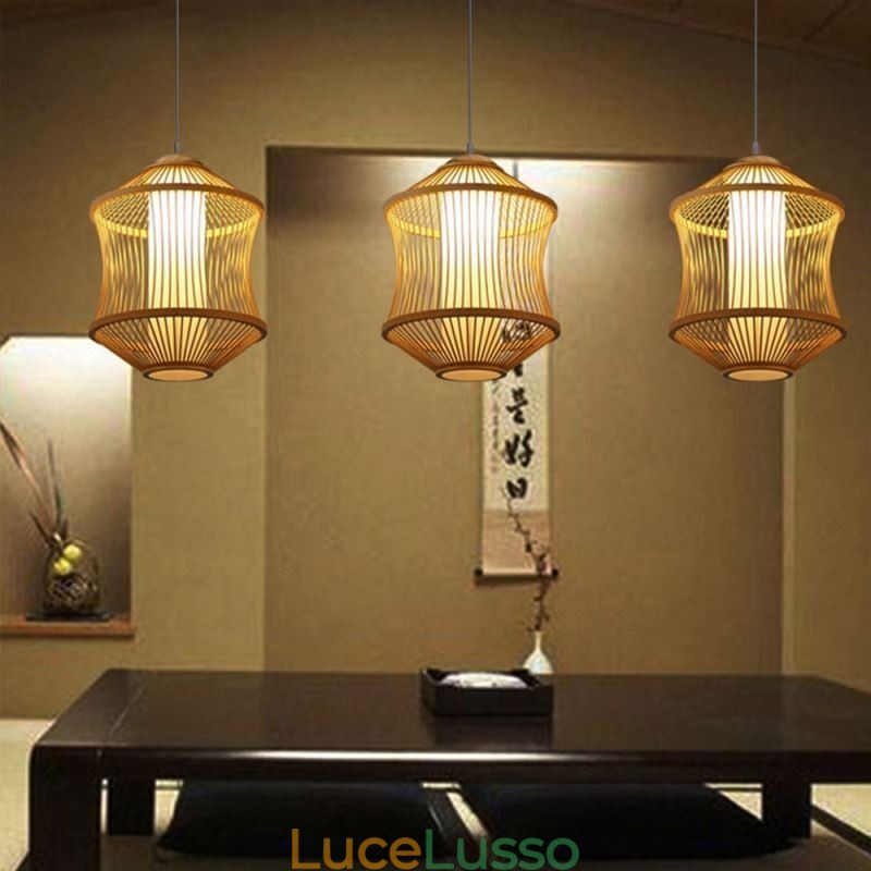 Lampada a sospensione Visual Comfort Bamboo Gabbia