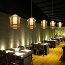 Lampada a sospensione Visual Comfort Bamboo Gabbia