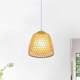 Lampada a sospensione in bambù Visual Comfort Dome
