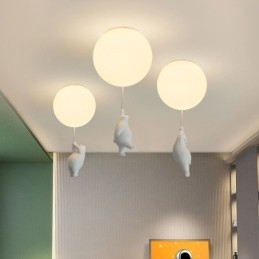 Lampada da soffitto a palloncino nordico Lampada a sospensione in acrilico per bambini