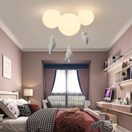 Lampada da soffitto a palloncino nordico Lampada a sospensione in acrilico per bambini