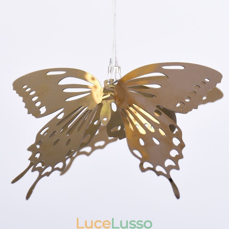 Lampada a sospensione nordica Lampada a sospensione creativa in vetro a farfalla