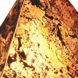 Lampada a sospensione geometrica a forma di diamante, design traslucido 3D