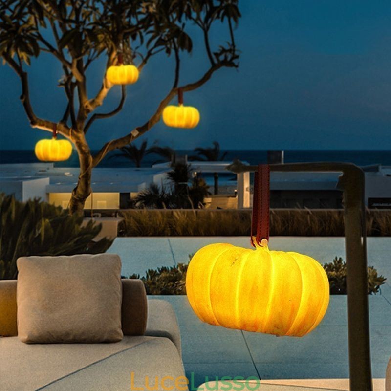 Lanterna portatile di zucca Lampada portatile giapponese retrò per esterni