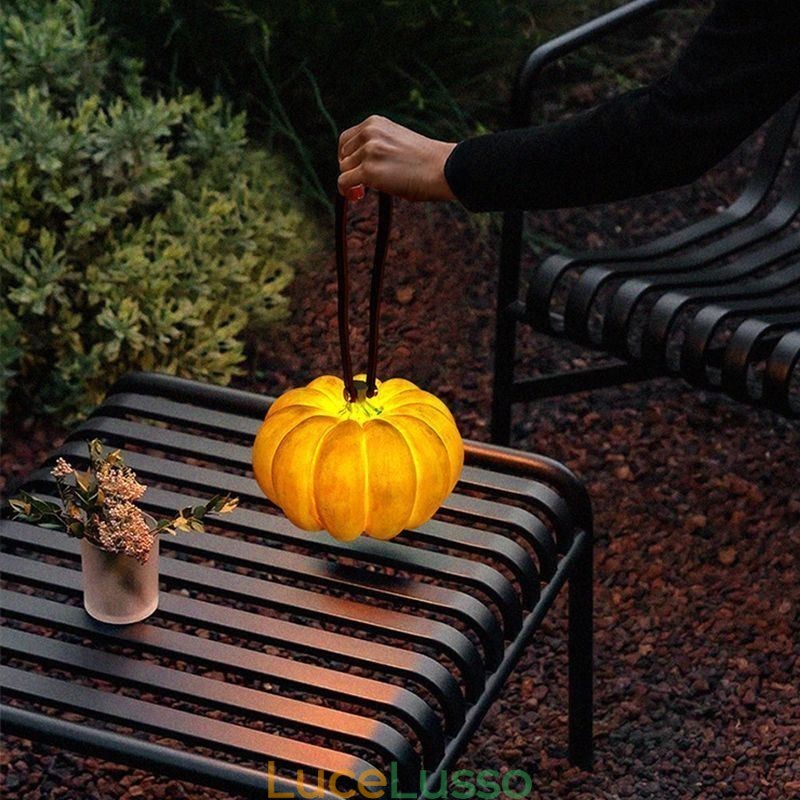 Lanterna portatile di zucca Lampada portatile giapponese retrò per esterni