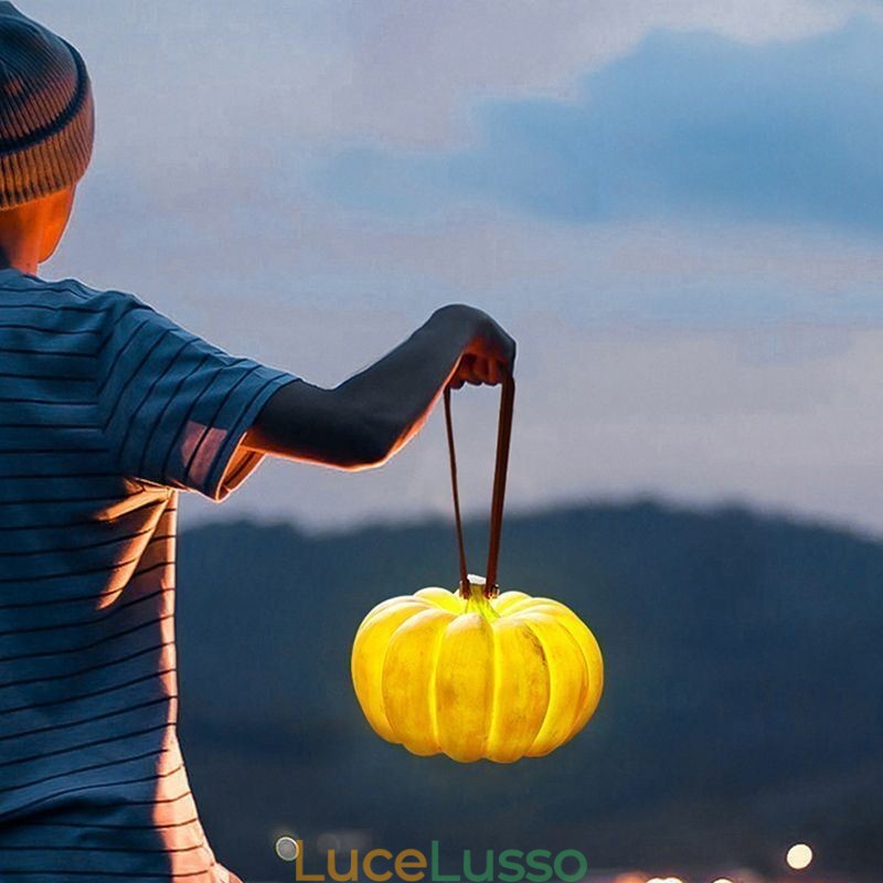 Lanterna portatile di zucca Lampada portatile giapponese retrò per esterni