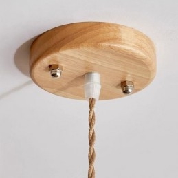Lampada a sospensione in corda di canapa, decorazione retrò, lampada da soffitto, paralume con nappa