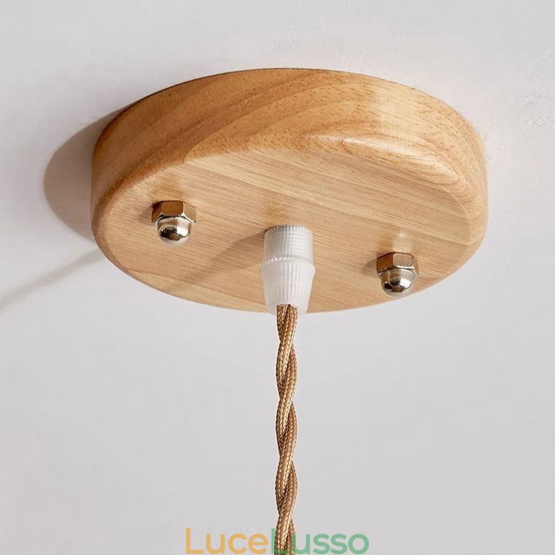 Lampada a sospensione in corda di canapa, decorazione retrò, lampada da soffitto, paralume con nappa