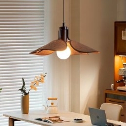 Lampada a sospensione nordica Wabi Sabi Style Paralume in tessuto Lampada da soffitto decorativa