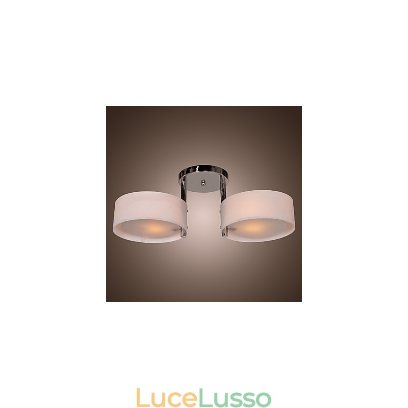 Lampadario moderno contemporaneo in metallo cromato a filo