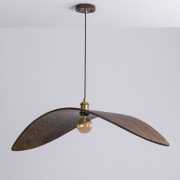 Lampada a sospensione in legno massello, lampada da soffitto retrò creativa