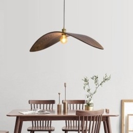 Lampada a sospensione in legno massello, lampada da soffitto retrò creativa