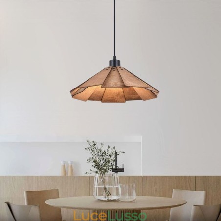 Lampada a sospensione retrò Lampada da soffitto creativa in legno Lampada a sospensione retrò Lampada da soffitto creativa in legno