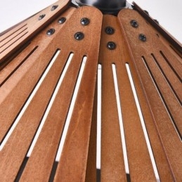 Lampada a sospensione retrò Lampada da soffitto creativa in legno