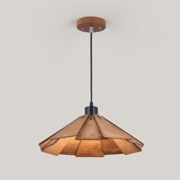 Lampada a sospensione retrò Lampada da soffitto creativa in legno