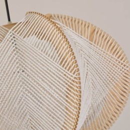 Lampada a sospensione nordica in stile retrò Wabi Sabi Lampada da soffitto in legno massello fatta a mano