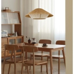 Lampada a sospensione in corda di canapa Lampada da soffitto intrecciata a mano