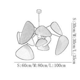 Lampada a sospensione naturale semplice intrecciata a mano