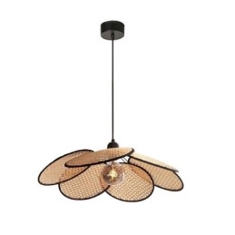 Lampada a sospensione naturale semplice intrecciata a mano