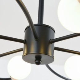 Lampadario rustico a 6 luci, petali classici, lampada a sospensione da soffitto