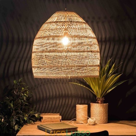 Lampada a sospensione intrecciata a mano in rattan, lampada a sospensione, fattoria Lampada a sospensione intrecciata a mano in rattan, lampada a sospensione, fattoria