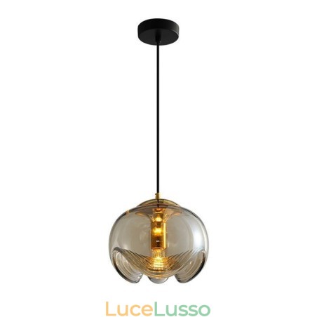 Lampada a sospensione in vetro Stamen Lampada da soffitto moderna e minimalista in ferro battuto Lampada a sospensione in vetro Stamen Lampada da soffitto moderna e minimalista in ferro battuto
