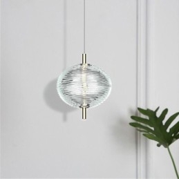 Lampada a sospensione Water Ripple Lampada da soffitto moderna e minimalista in ferro battuto