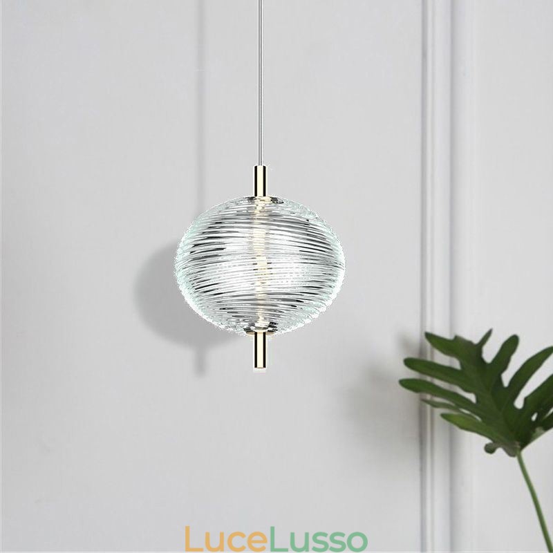 Lampada a sospensione Water Ripple Lampada da soffitto moderna e minimalista in ferro battuto
