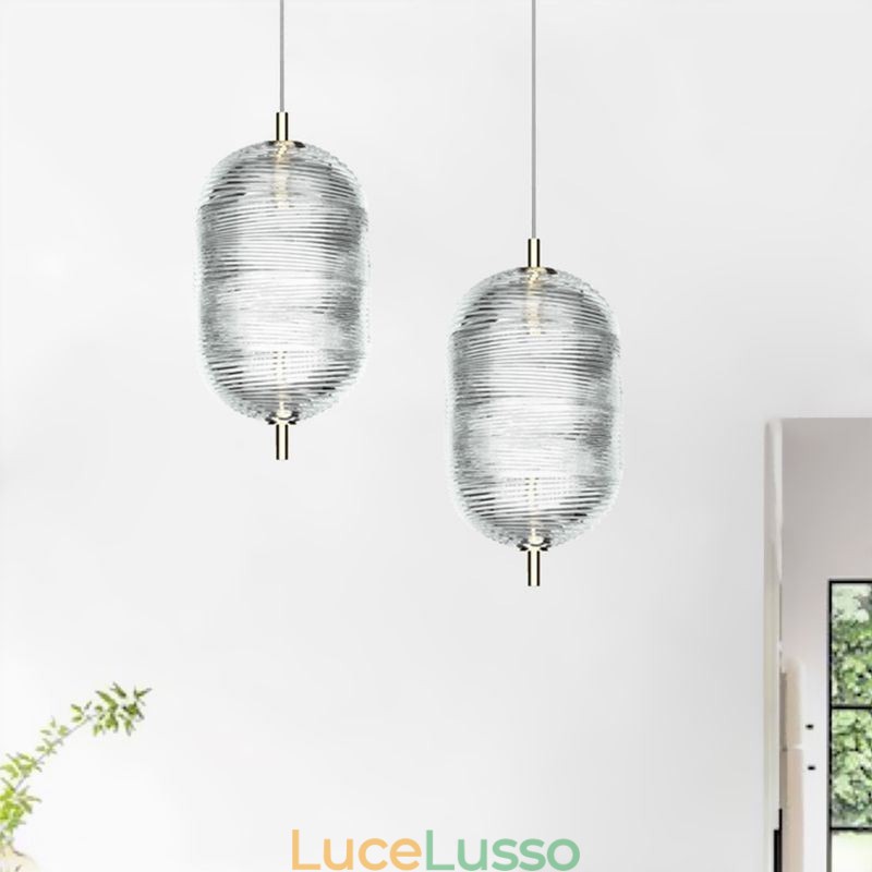 Lampada a sospensione Water Ripple Lampada da soffitto moderna e minimalista in ferro battuto