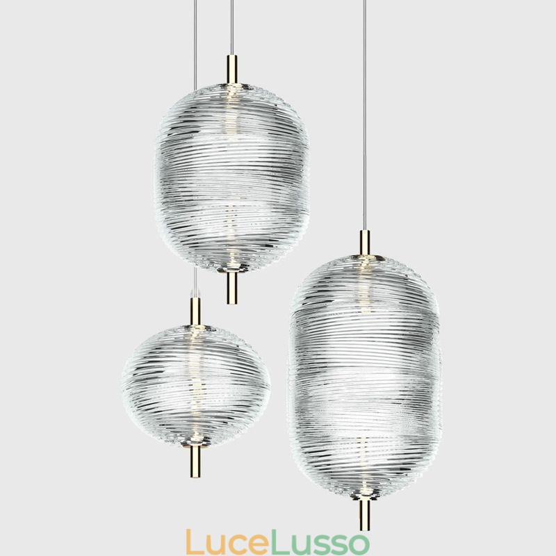 Lampada a sospensione Water Ripple Lampada da soffitto moderna e minimalista in ferro battuto