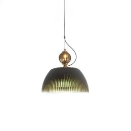 Gonna plissettata Lampada a sospensione in vetro Lampada da soffitto moderna minimalista in ferro battuto