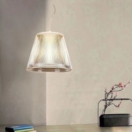 Lampada a sospensione in vetro, moderna, semplice, singola, da soffitto