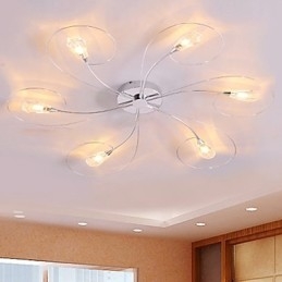 Lampadario moderno contemporaneo elettroplaccato a filo