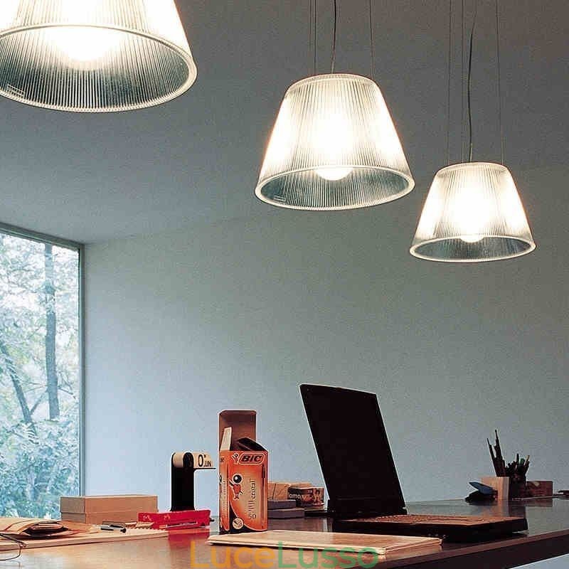 Lampada a sospensione in vetro, moderna, semplice, singola, da soffitto