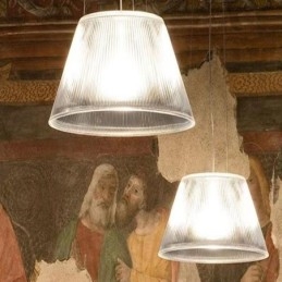 Lampada a sospensione in vetro, moderna, semplice, singola, da soffitto