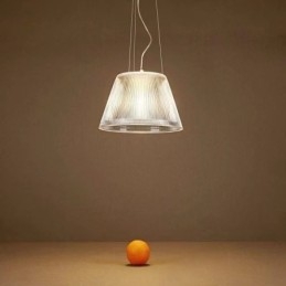 Lampada a sospensione in vetro, moderna, semplice, singola, da soffitto
