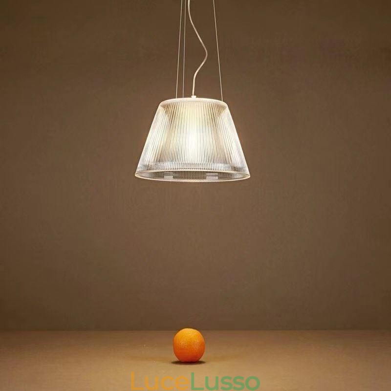 Lampada a sospensione in vetro, moderna, semplice, singola, da soffitto