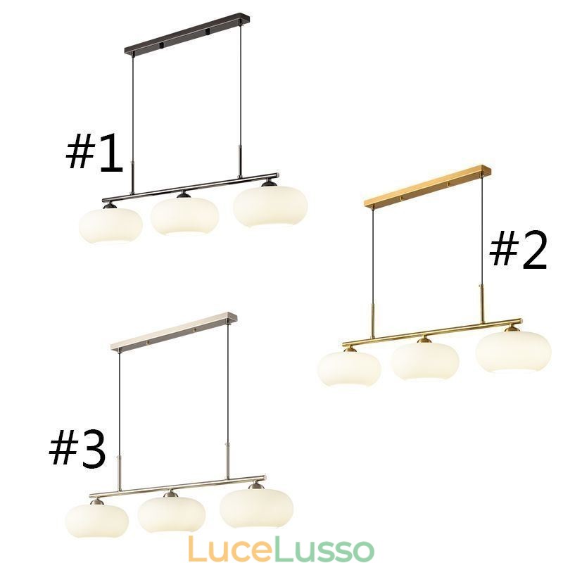 Lampada a sospensione in vetro nordico Lampada da soffitto creativa in ferro battuto