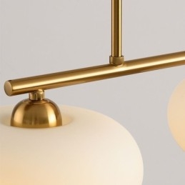 Lampada a sospensione in vetro nordico Lampada da soffitto creativa in ferro battuto
